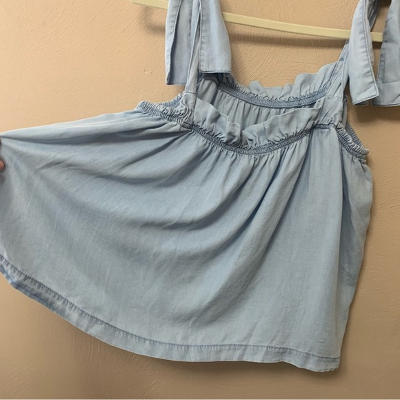 ALL SAINTS Flo Tencel Top Light Blue Size 10 NWT New - Picture 6 of 11